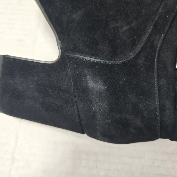 Bella Vita Arlette Black Suede Chelsea Ankle Booties Block Heel Boots Size 8.5 - Picture 11 of 15